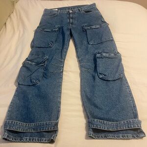 Blue Cargo Jeans